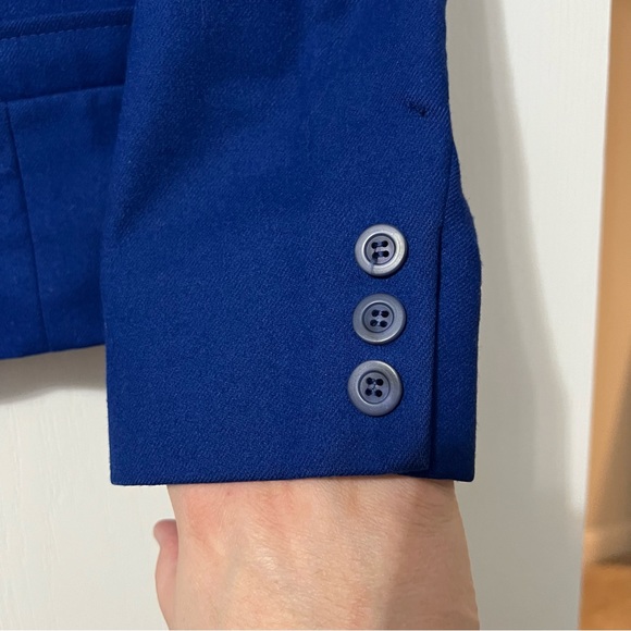 Vintage Pendleton Jewel Tone Blue 100% Wool Blazer Jacket - Picture 4 of 13